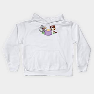 Pizza Kitty & Puppy Kids Hoodie